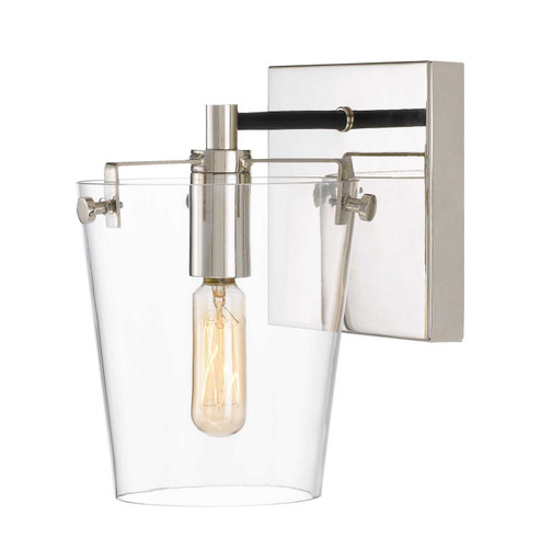 Sconces Single Glass by Varaluz ( 137 | 351B01BLPN Arlo ) 