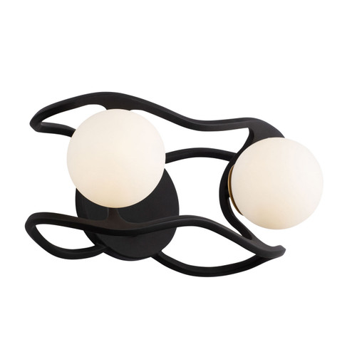 Bathroom Fixtures Two Lights by Varaluz ( 137 | 374B02CBFG Black Betty ) 