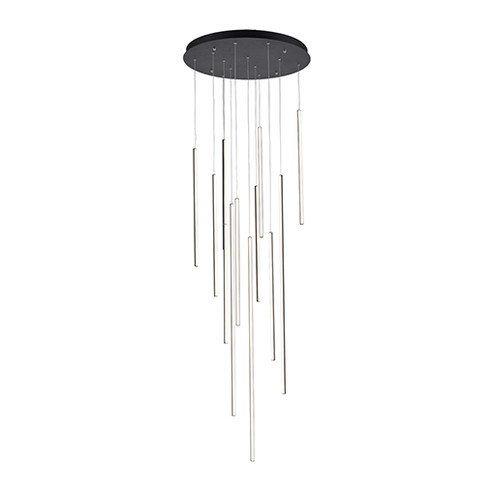 Large Chandeliers Multi-Port/Cascade by Kuzco Lighting ( 347 | MP14924-BK Chute ) 