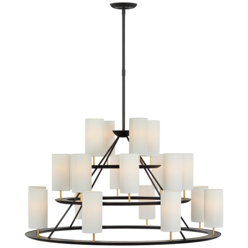 Large Chandeliers Candle by Visual Comfort Signature ( 268 | ARN 5285BLK/G-L Trevi ) 