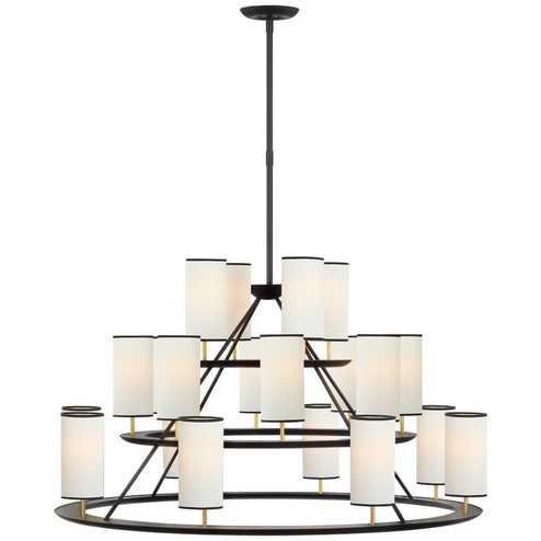 Large Chandeliers Candle by Visual Comfort Signature ( 268 | ARN 5285BLK/G-L/BT Trevi ) 