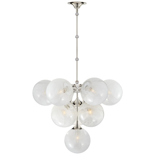 Mid. Chandeliers Glass Down by Visual Comfort Signature ( 268 | ARN 5401PN-WG Cristol ) 