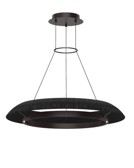 Mid. Chandeliers Ring/Halo by Visual Comfort Modern ( 182 | SLCH55927WBKBZ Noa ) 