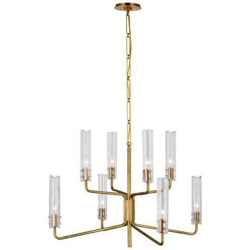 Mid. Chandeliers Glass Up by Visual Comfort Signature ( 268 | ARN 5483HAB-CG Casoria ) 