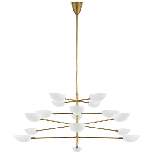 Large Chandeliers Metal Shade by Visual Comfort Signature ( 268 | ARN 5503HAB-WHT Graphic ) 