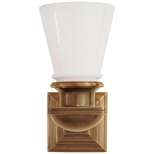 Sconces Single Glass by Visual Comfort Signature ( 268 | SL 2151HAB-WG Ny Subway ) 