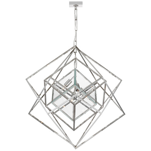 Foyer/Hall Lanterns Open Frame by Visual Comfort Signature ( 268 | KW 5021PN-CG Cubist ) 