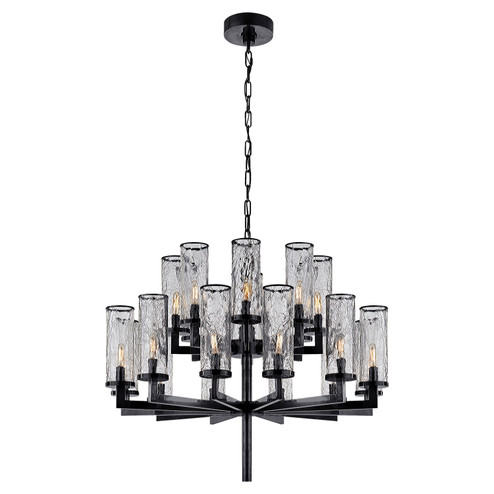 Mid. Chandeliers Glass Up by Visual Comfort Signature ( 268 | KW 5201BZ-CRG Liaison ) 