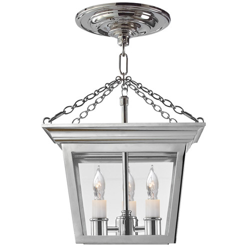 Semi-Flush Mts. Cage by Visual Comfort Signature ( 268 | SL 5870PN Semi Flush Cornice ) 