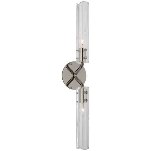 Sconces Double Glass by Visual Comfort Signature ( 268 | ARN 2485PN-CG Casoria ) 