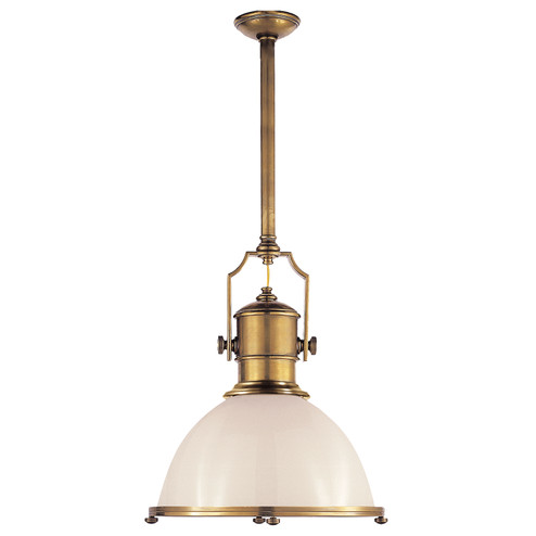 Pendants Glass Down by Visual Comfort Signature ( 268 | CHC 5136AB-WG Country Industrial ) 