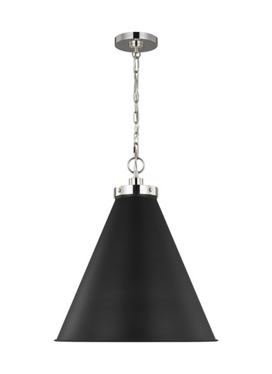 Pendants Metal Shade by Visual Comfort Studio ( 454 | CP1281MBKPN Wellfleet ) 