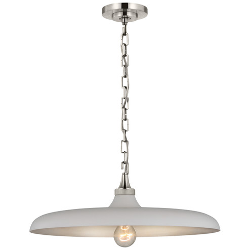 Pendants Metal Shade by Visual Comfort Signature ( 268 | TOB 5115PN-PW Piatto ) 