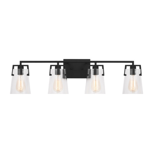 Bathroom Fixtures Four Lights by Visual Comfort Studio ( 454 | DJV1034MBK Crofton ) 