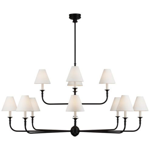Large Chandeliers Candle by Visual Comfort Signature ( 268 | TOB 5453AI/EBO-L Piaf ) 