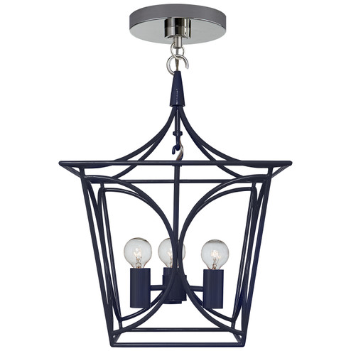 Foyer/Hall Lanterns Open Frame by Visual Comfort Signature ( 268 | KS 5143NVY/PN Cavanagh ) 