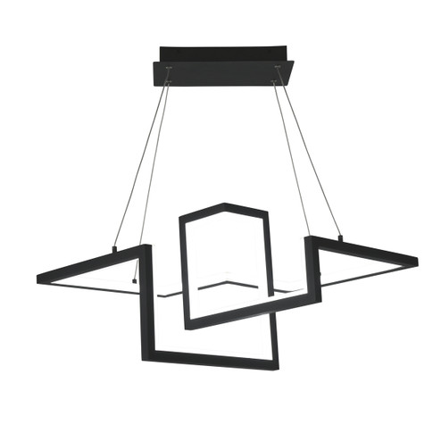 Mid. Chandeliers Geometric/Linear by W.A.C. Lighting ( 34 | PD-17023-BK Minecraft ) 