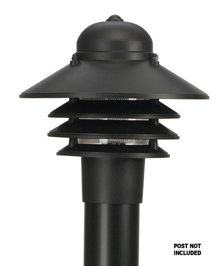 Exterior Post/Pier Head by Wave Lighting ( 301 | S75TC-LR12W-BK LED Nautical ) 