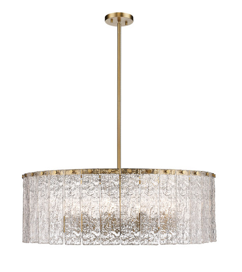 Mid. Chandeliers Glass Down by Z-Lite ( 224 | 1943P32-MGLD Glacier ) 