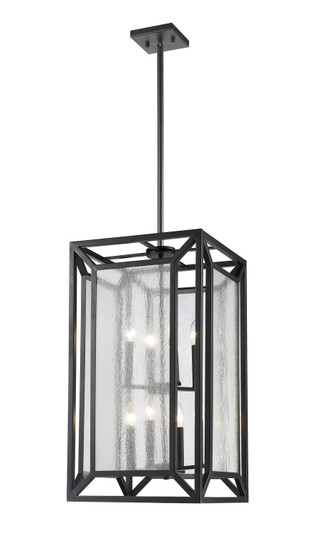 Foyer/Hall Lanterns Glass w/Frame by Z-Lite ( 224 | 6005-8BRZ Braum ) 