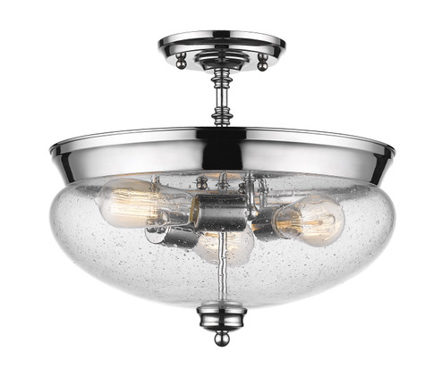 Semi-Flush Mts. Bowl Style by Z-Lite ( 224 | 722SF-CH Amon ) 