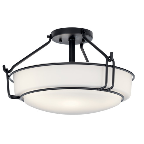 Semi-Flush Mts. Bowl Style by Kichler ( 12 | 44085BK Alkire ) 