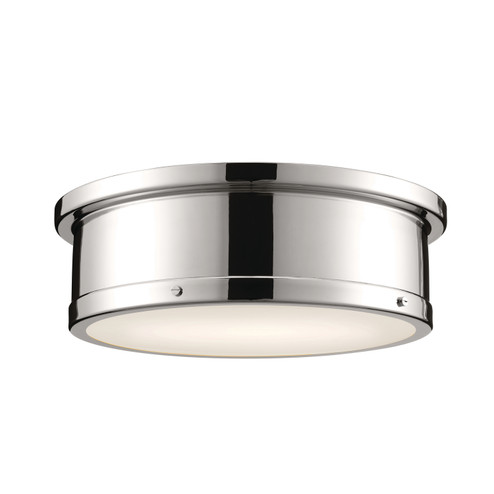 Flush Mounts Drum Shade by Kichler ( 12 | 52541PN Serca ) 