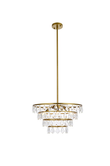 Mini Chandeliers Glass Shade by Elegant Lighting ( 173 | 1101D20BR Ella ) 