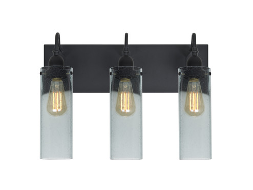 Bathroom Fixtures Three Lights by Besa ( 74 | 3WG-JUNI10BL-EDIL-BK Juni ) 