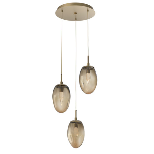 Mini Pendants 3 Light Cluster by Hammerton Studio ( 404 | CHB0067-03-GB-GB-C01-L3 Meteo ) 