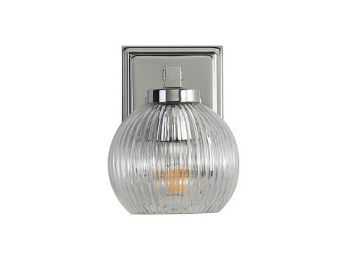 Sconces Single Glass by Golden ( 62 | 3094-BA1 CH-RIB Elliott ) 