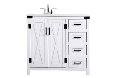 Plumbing Bath Chests/Vanities by Elegant Lighting ( 173 | VF90236WH Grant ) 