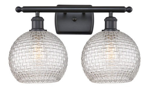 Bathroom Fixtures Two Lights by Innovations ( 405 | 516-2W-BK-G122C-8CL Ballston ) 