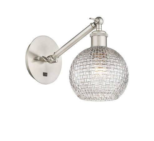 Sconces Single Glass by Innovations ( 405 | 317-1W-SN-G122C-6CL Ballston ) 