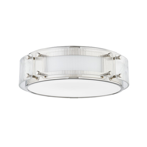 Flush Mounts Drum Shade by Hudson Valley ( 70 | 4714-PN Clifford ) 