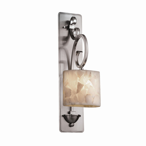 Sconces Single Glass by Justice Designs ( 102 | ALR-8597-30-NCKL Alabaster Rocks ) 