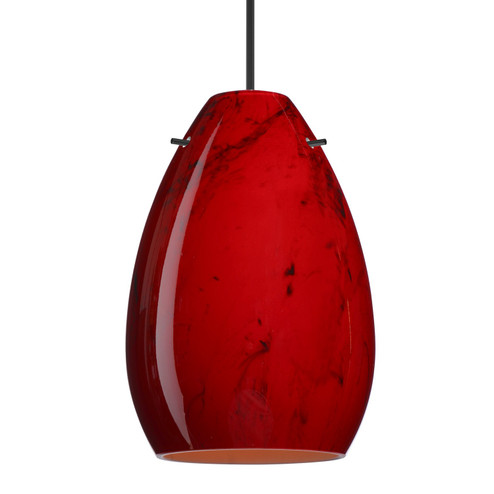 Mini Pendants Glass Down by Besa ( 74 | 1XT-1713MA-BK Besa Pera 6 Pendant ) 