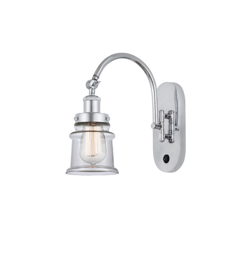 Sconces Single Glass by Innovations ( 405 | 918-1W-PC-G182S-LED Franklin Restoration ) 