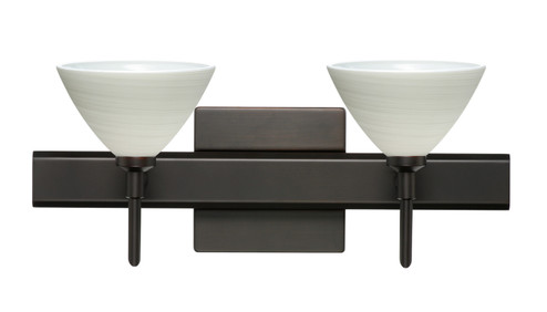 Bathroom Fixtures Two Lights by Besa ( 74 | 2SW-1743KR-BR-SQ Domi ) 