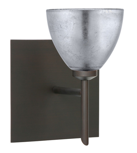 Sconces Single Glass by Besa ( 74 | 1SW-1758SF-BR-SQ Divi ) 