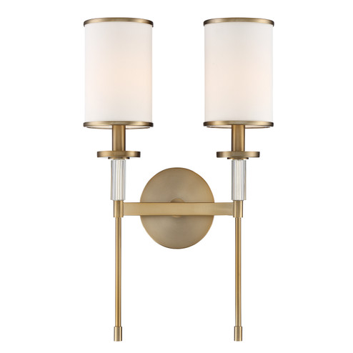 Sconces Double Candle by Crystorama ( 60 | HAT-472-VG Hatfield ) 