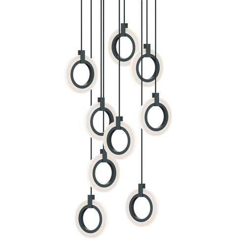 Mid. Chandeliers Multi-Port/Cascade by AFX Lighting ( 162 | HLOP08LAJUDBKRND9 Halo ) 