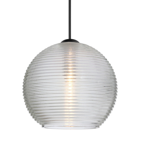 Mini Pendants Glass Down by Besa ( 74 | 1XC-461500-LED-BK Besa Kristall 6 Pendant ) 