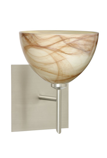 Sconces Single Glass by Besa ( 74 | 1SW-467983-SN-SQ Brella ) 