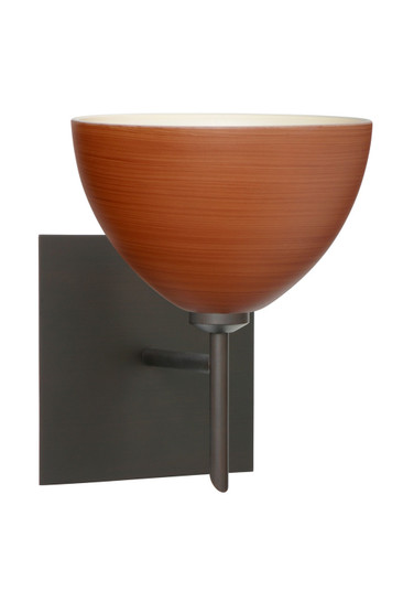 Sconces Single Glass by Besa ( 74 | 1SW-4679CH-BR-SQ Brella ) 