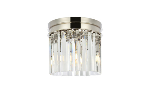 Flush Mounts Drum Shade by Elegant Lighting ( 173 | 1208F12PN/RC Sydney ) 
