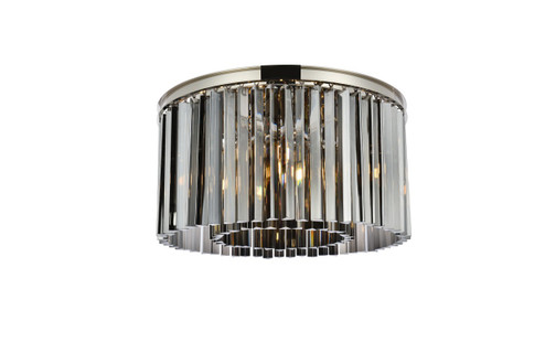 Flush Mounts Drum Shade by Elegant Lighting ( 173 | 1208F26PN-SS/RC Sydney ) 