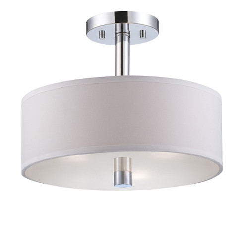 Semi-Flush Mts. Drum Shade by Designers Fountain ( 43 | 84511-CH Cordova ) 