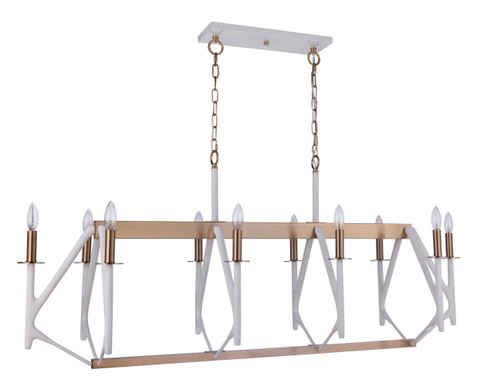 Linear/Island 4 Light + by Craftmade ( 46 | 55570-MWWSB The Reserve ) 