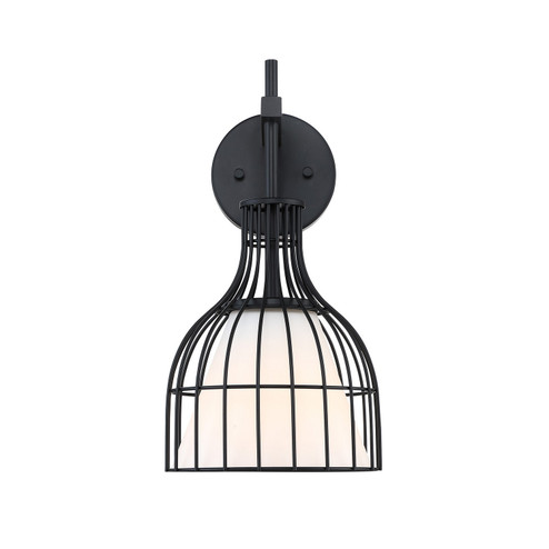 Sconces Single Glass by Designers Fountain ( 43 | D340M-WS-MB Evensong )  Sconces Single Glass by Designers Fountain ( 43 | D340M-WS-MB Evensong )